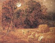 Samuel Palmer The Harvest Moon oil painting on canvas